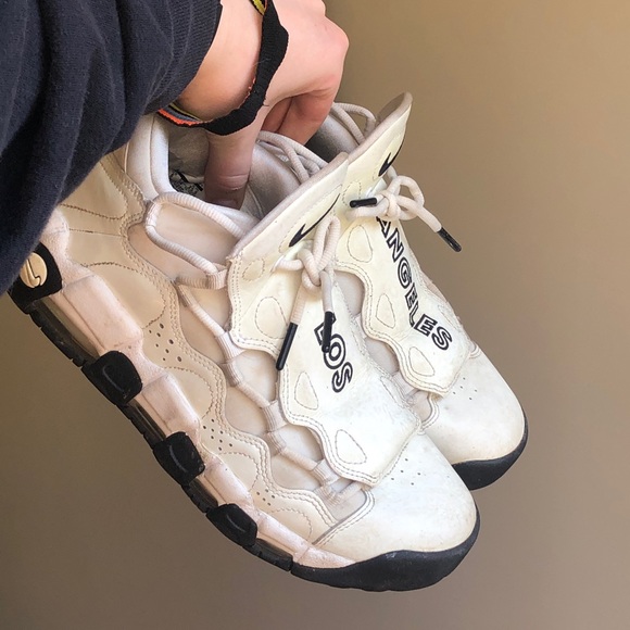 Nike Air More Money Los Angeles White High Top Sneaker Basketball Fashion - Picture 13 of 13